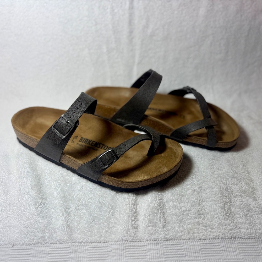 Birkenstock Mayari Birkibuc Dark Gray - Picture 3 of 5